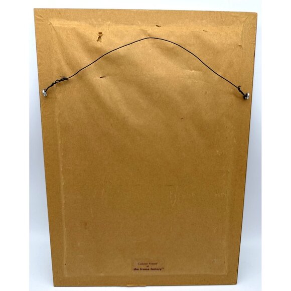 Framed embroidered wild flowers picture 15” x 11” - Picture 4 of 6